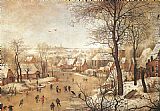 Pieter the Younger Brueghel Winter Landscape with a Bird-trap painting